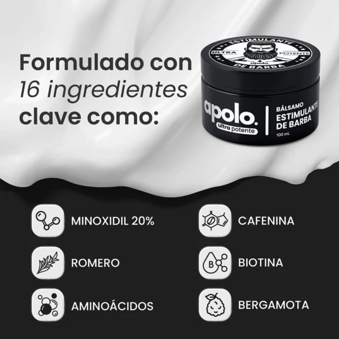 Bálsamo Estimulante de Barba Apolo