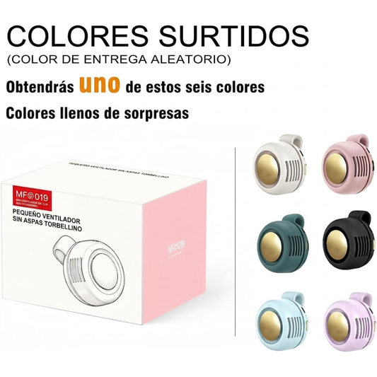 MINI VENTILADOR SIN ASPAS PORTATIL
