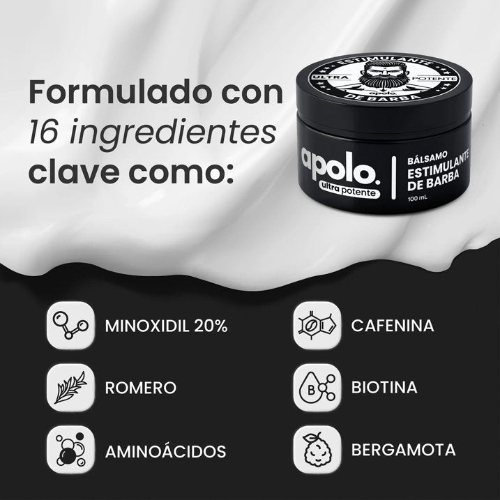Bálsamo Estimulante de Barba Apolo