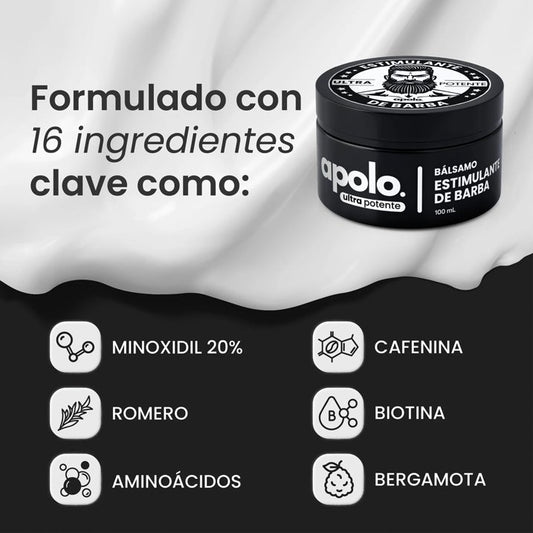 Bálsamo Estimulante de Barba Apolo